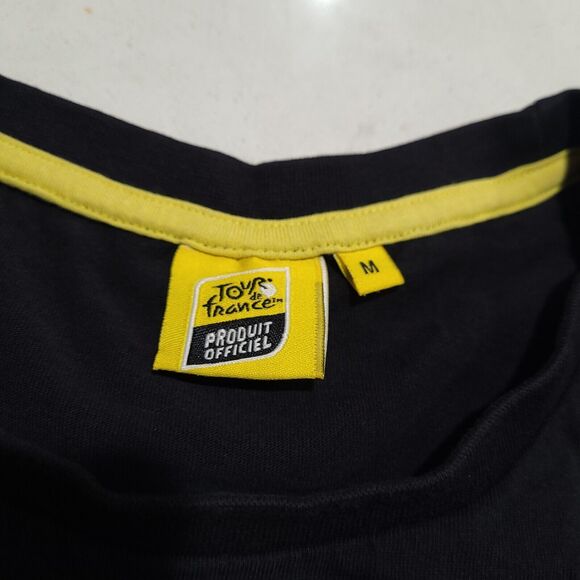 Le Tour De France Official Cycling Yellow Spirit Logo T-Shirt M NWOT VTG - Picture 6 of 9